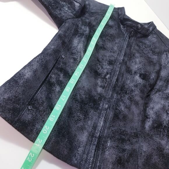 Calvin Klein Leather Moto Jacket - Picture 7 of 12